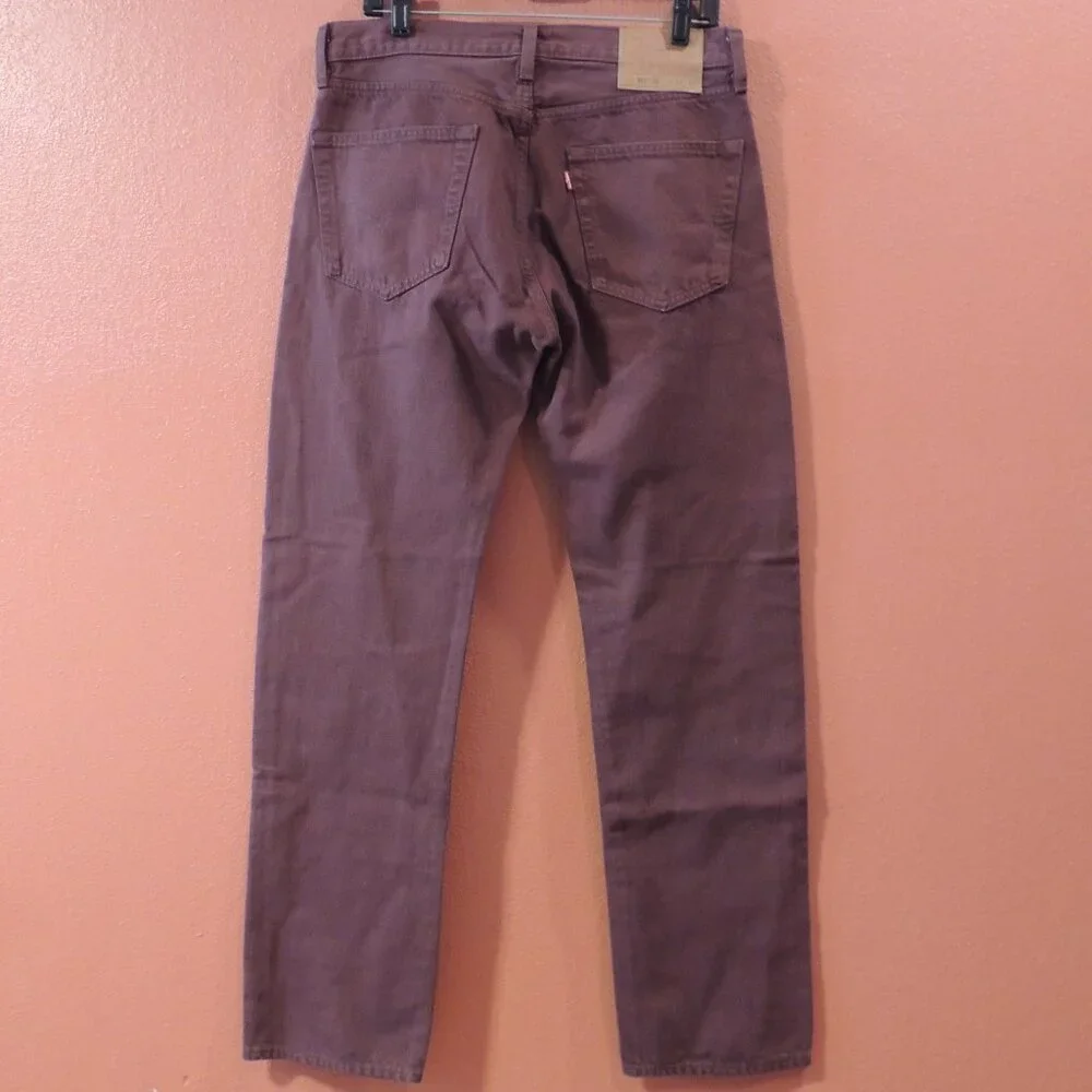Levi's Jeans 501 Button Fly 1990s Large E Men 32x32 Pockets Red Fun Party Jeans